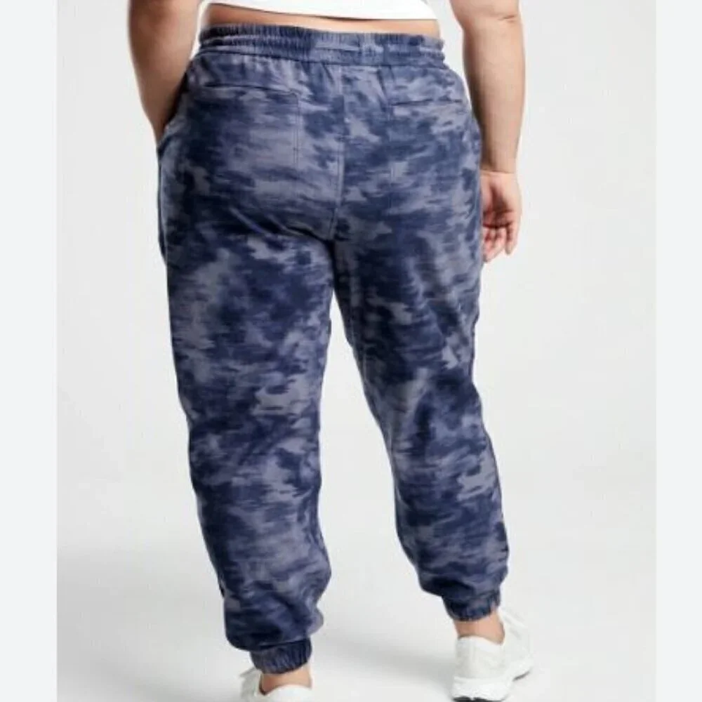 Athleta Women's Farallon Printed Jogger Medieval Violet Purple Plus Size 24